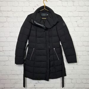 Tahari Women's Black Puffer Coat